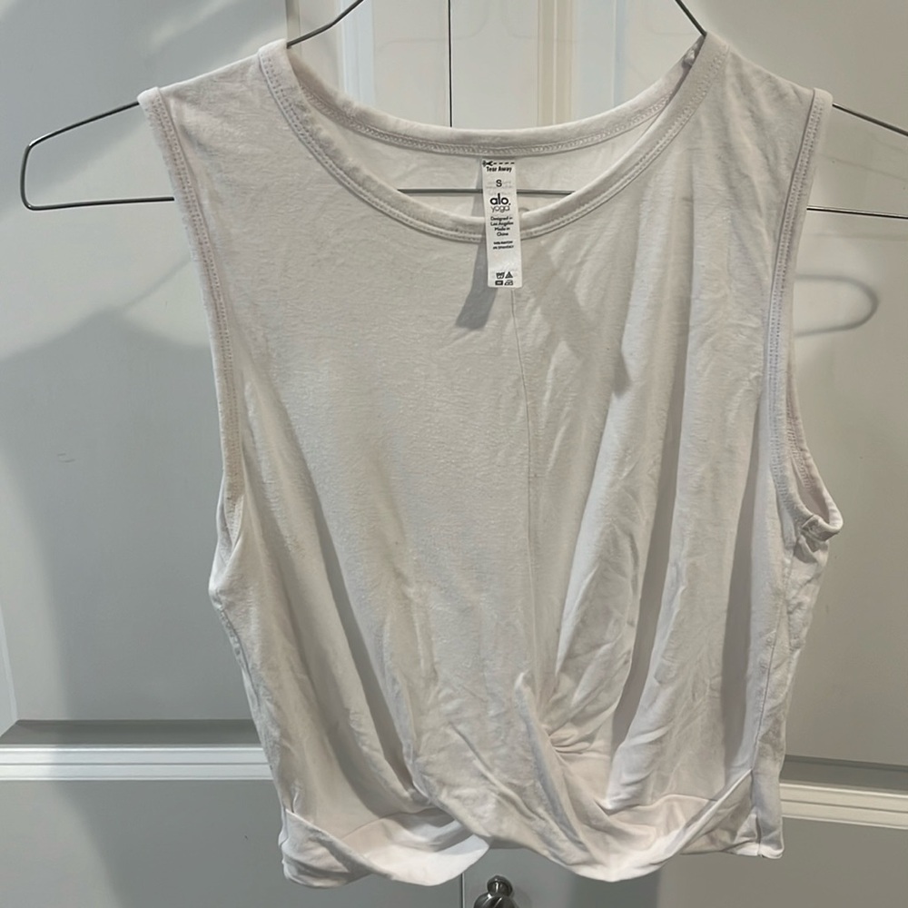 NWOT Alo yoga twist from tank top white